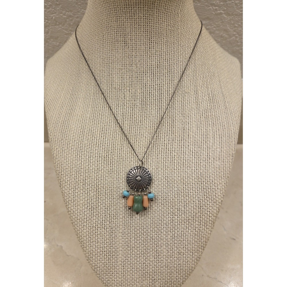 Sterling Silver Shube / Dakota West Native‎ Necklace 925 16"